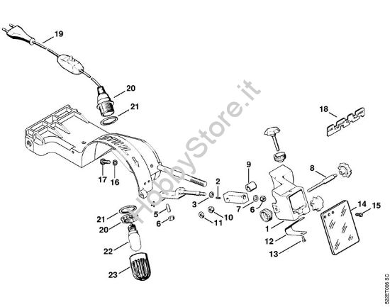 Ripassatore diamantato, lampadina HOS HOS brand Stihl